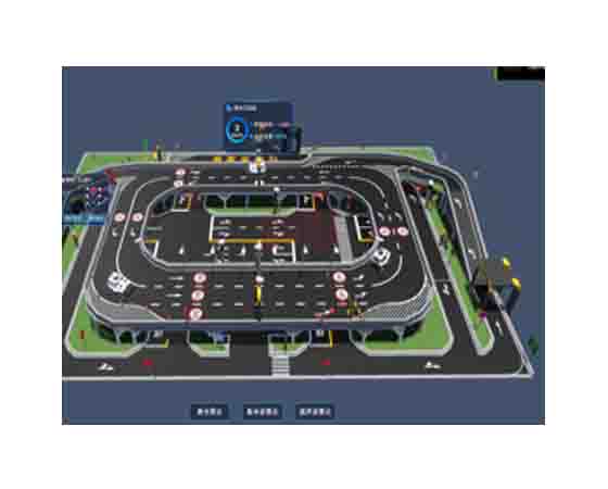太原無(wú)人駕駛汽車沙盤